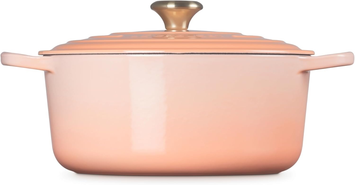 image:imageLe Creuset Enameled Cast Iron Signature Round Dutch Oven 725 qt CerisePeche