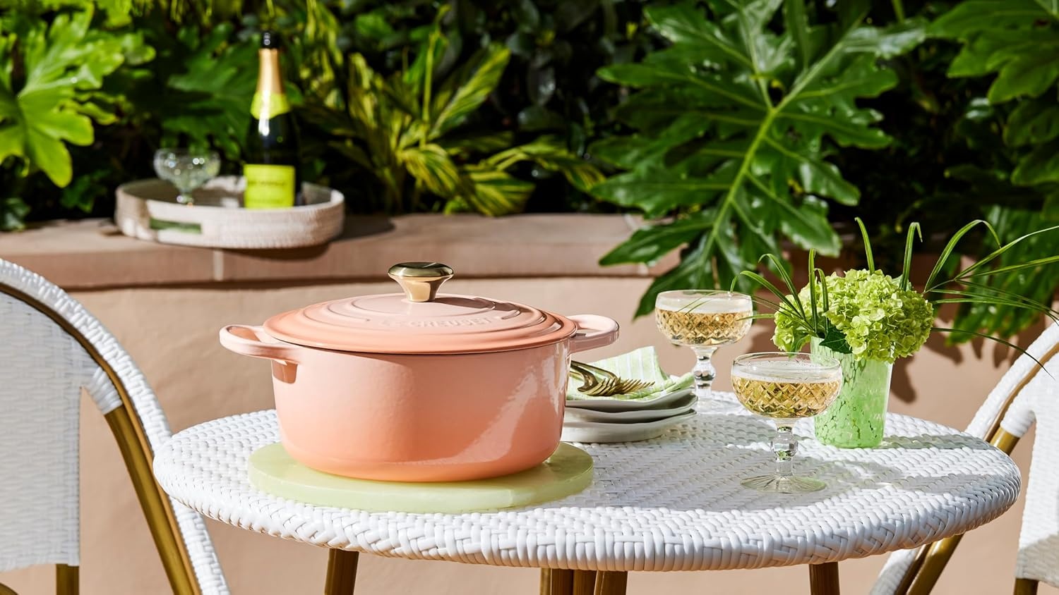 image:imageLe Creuset Enameled Cast Iron Signature Round Dutch Oven 725 qt CerisePeche