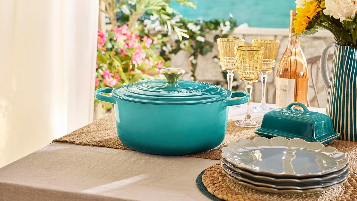 image:imageLe Creuset Enameled Cast Iron Signature Round Dutch Oven 725 qt CeriseRiviera
