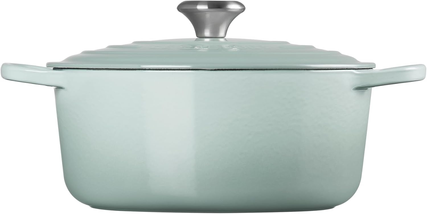 image:imageLe Creuset Enameled Cast Iron Signature Round Dutch Oven 725 qt CeriseSea Salt
