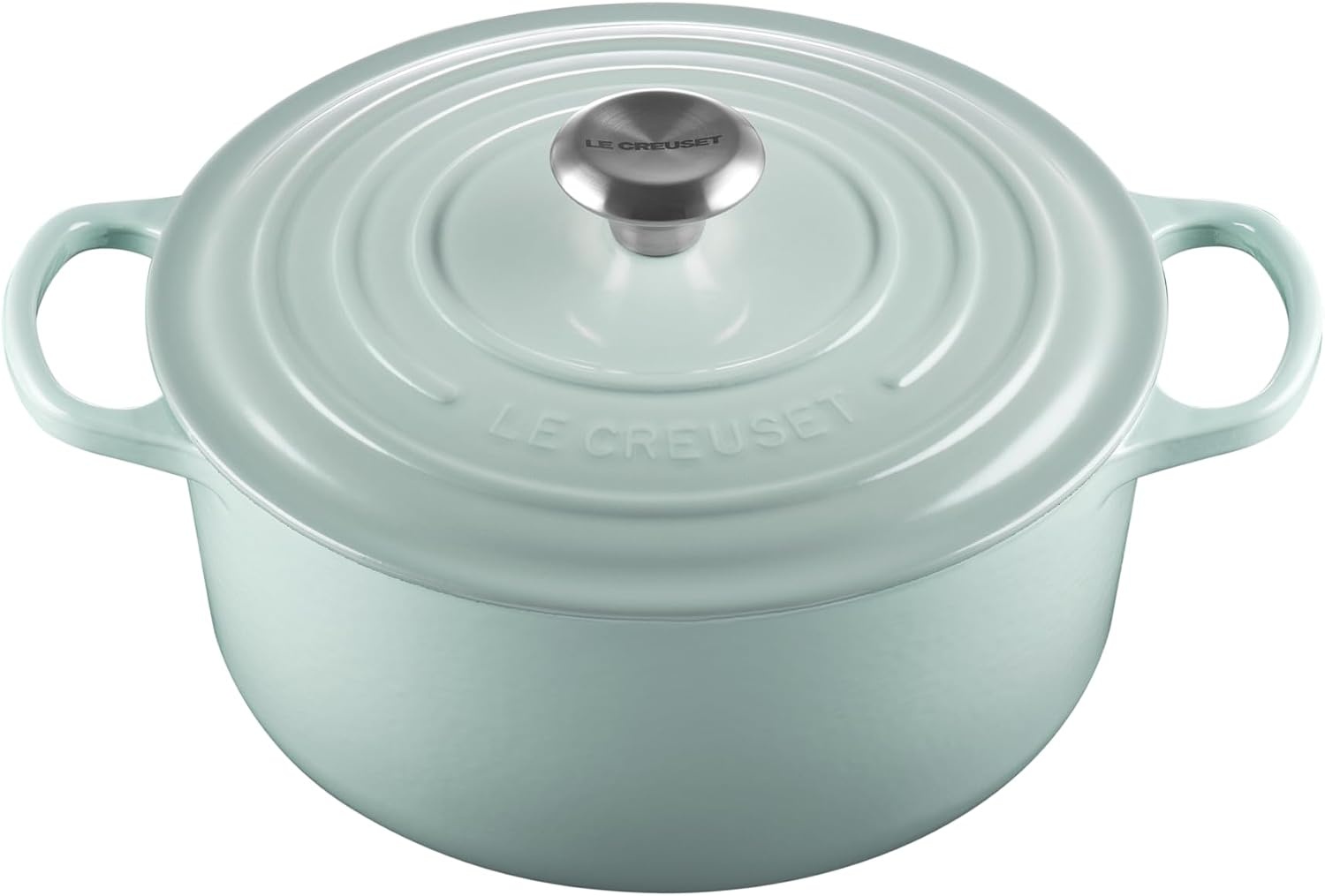 image:imageLe Creuset Enameled Cast Iron Signature Round Dutch Oven 725 qt CeriseSea Salt