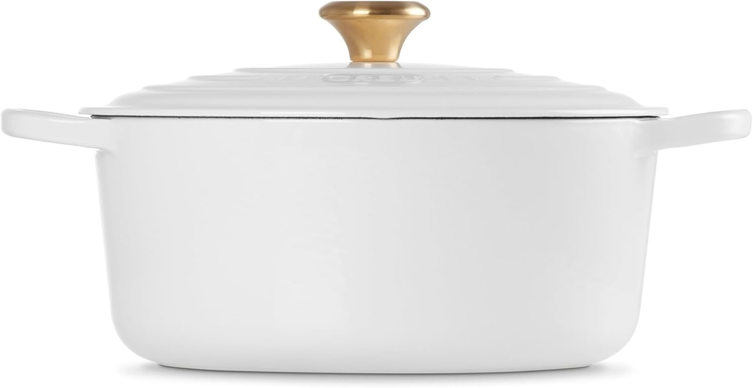 image:imageLe Creuset Enameled Cast Iron Signature Round Dutch Oven 725 qt CeriseWhite