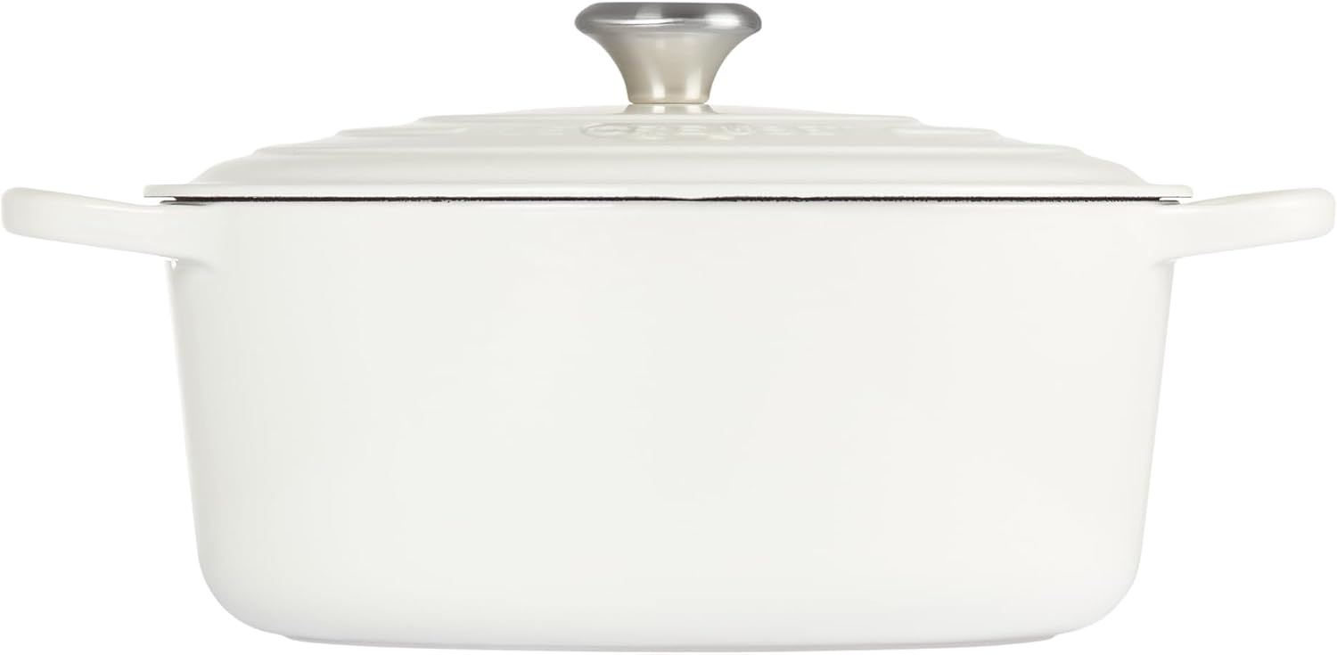 image:imageLe Creuset Enameled Cast Iron Signature Round Dutch Oven 725 qt CeriseWhite