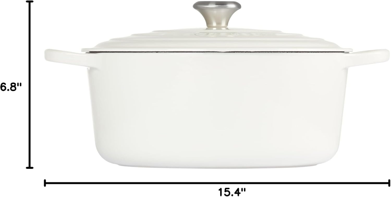image:imageLe Creuset Enameled Cast Iron Signature Round Dutch Oven 725 qt CeriseWhite
