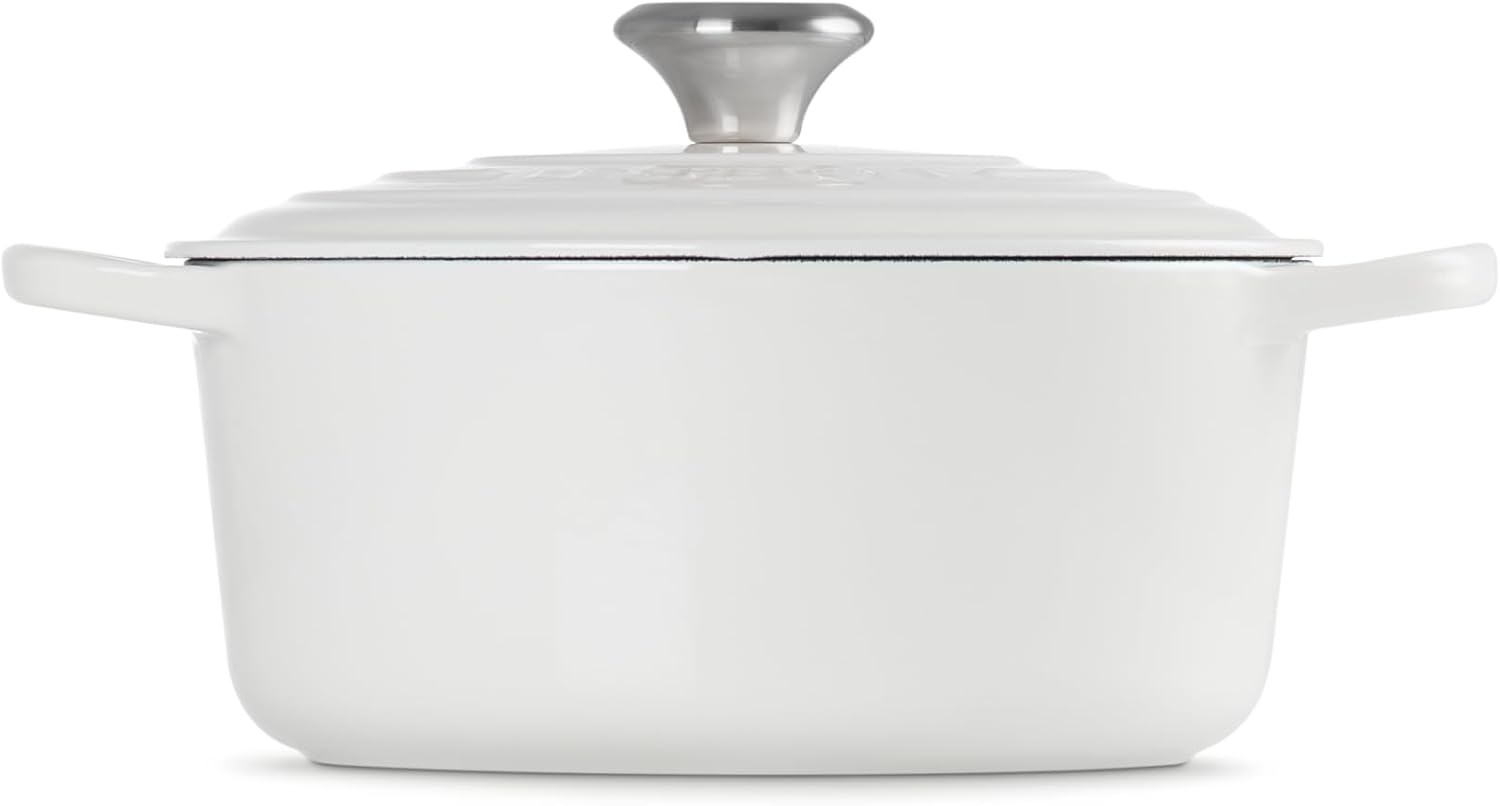 image:imageLe Creuset Enameled Cast Iron Signature Round Dutch Oven 725 qt CeriseWhite