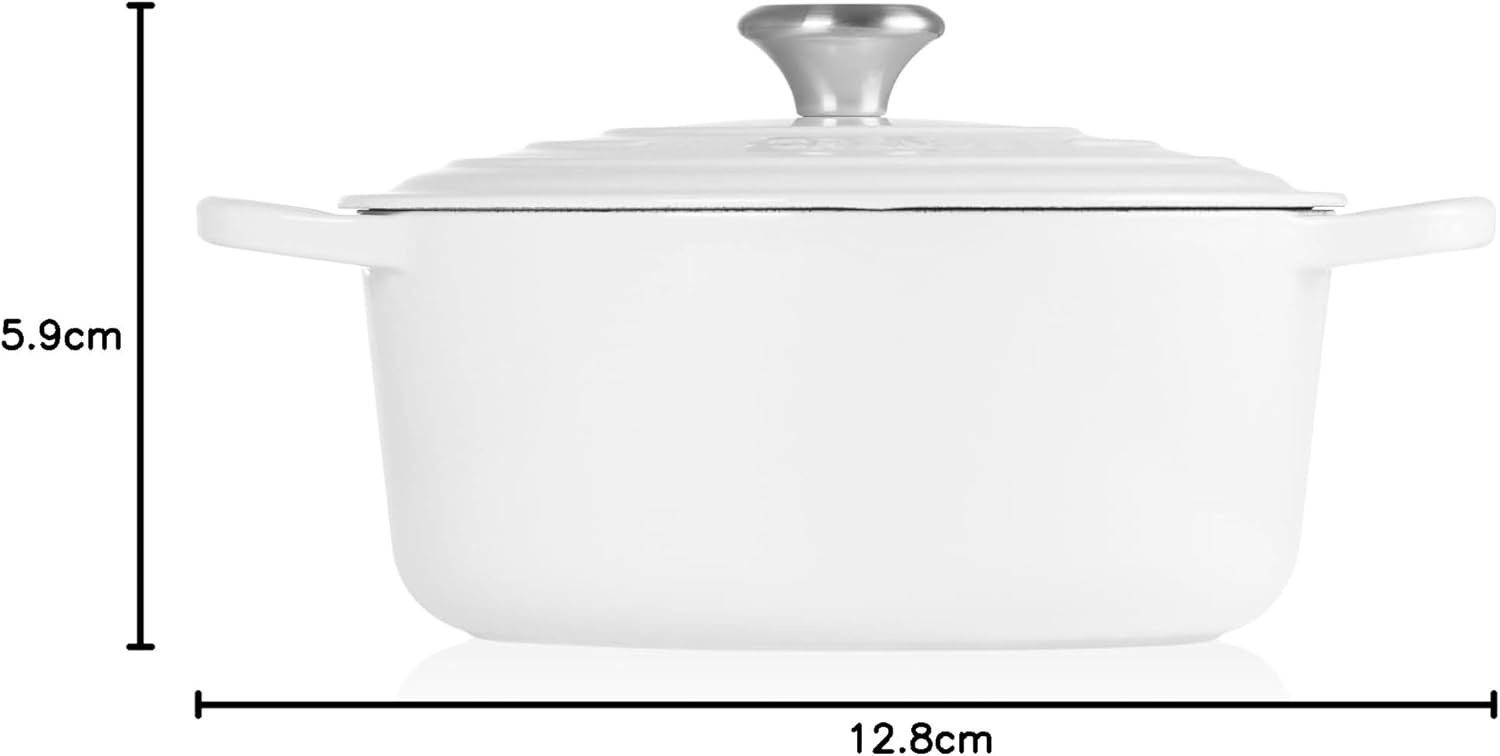 image:imageLe Creuset Enameled Cast Iron Signature Round Dutch Oven 725 qt CeriseWhite