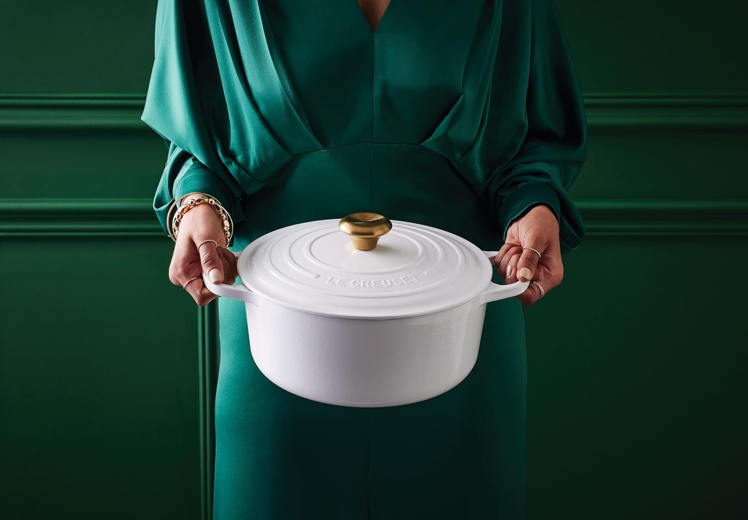 image:imageLe Creuset Enameled Cast Iron Signature Round Dutch Oven 725 qt CeriseWhite