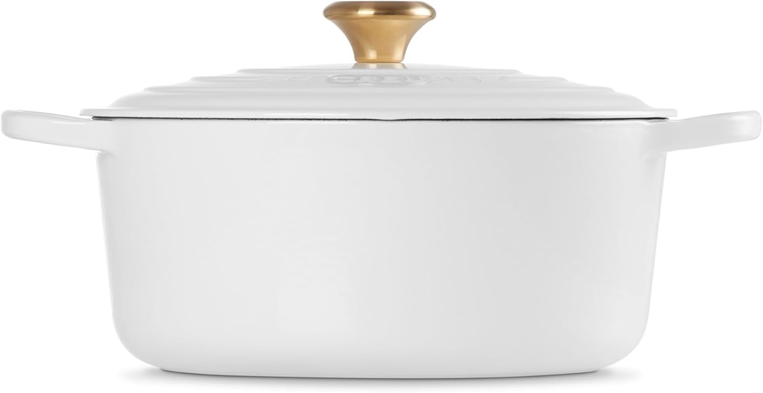 image:imageLe Creuset Enameled Cast Iron Signature Round Dutch Oven 725 qt CeriseWhite