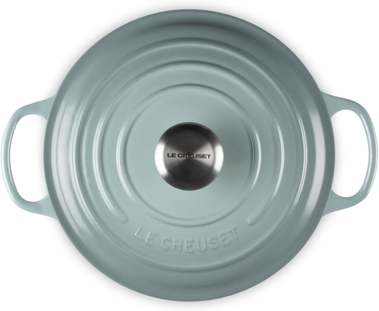 image:imageLe Creuset Enameled Cast Iron Signature Round Sauteuse 35qt PecheSea Salt