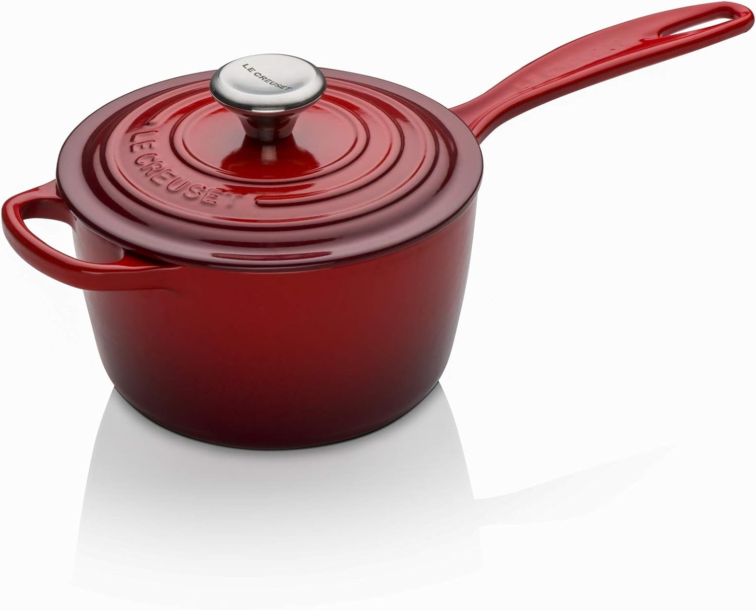 image:imageLe Creuset Enameled Cast Iron Signature Saucepan 225 qt FlameCerise