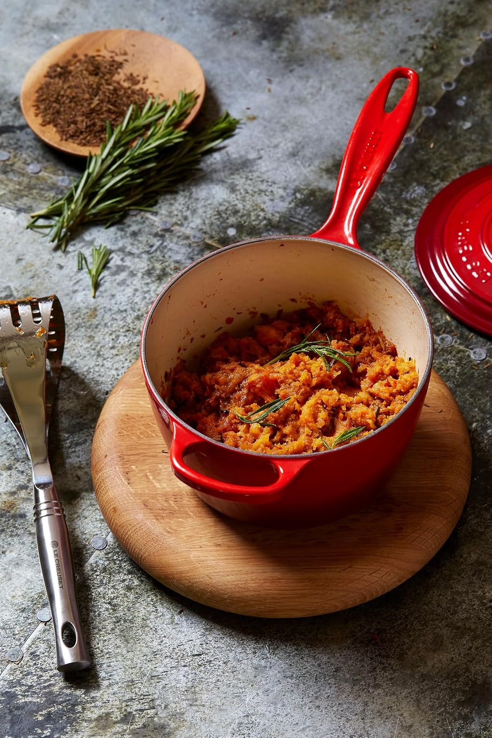 image:imageLe Creuset Enameled Cast Iron Signature Saucepan 225 qt FlameCerise