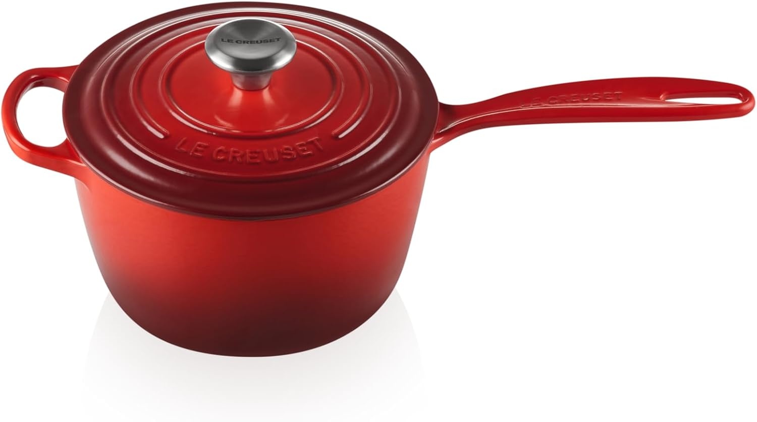 image:imageLe Creuset Enameled Cast Iron Signature Saucepan 225 qt FlameCerise