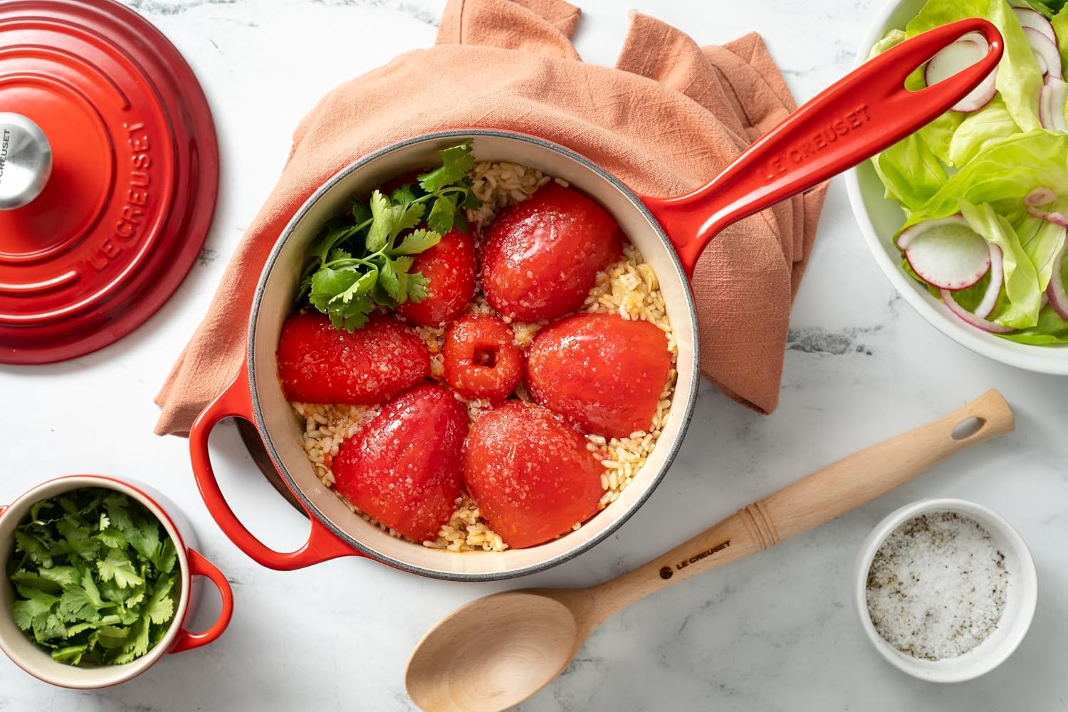 image:imageLe Creuset Enameled Cast Iron Signature Saucepan 225 qt FlameCerise