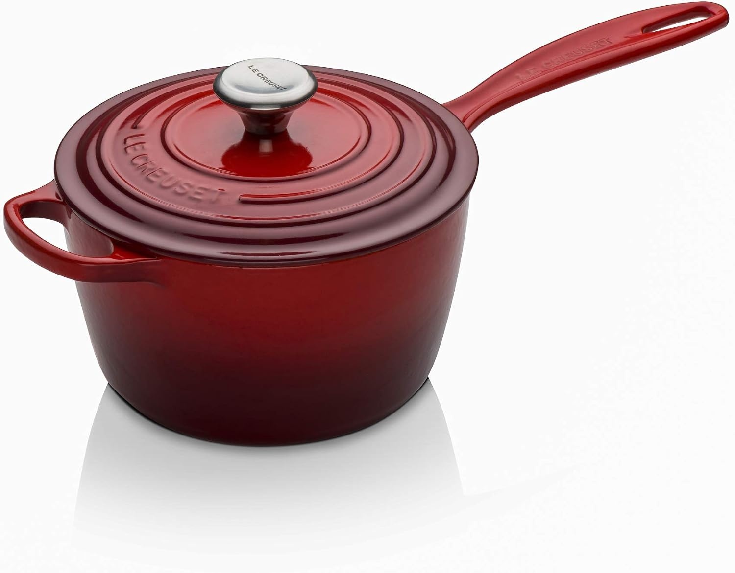 image:imageLe Creuset Enameled Cast Iron Signature Saucepan 225 qt FlameCerise