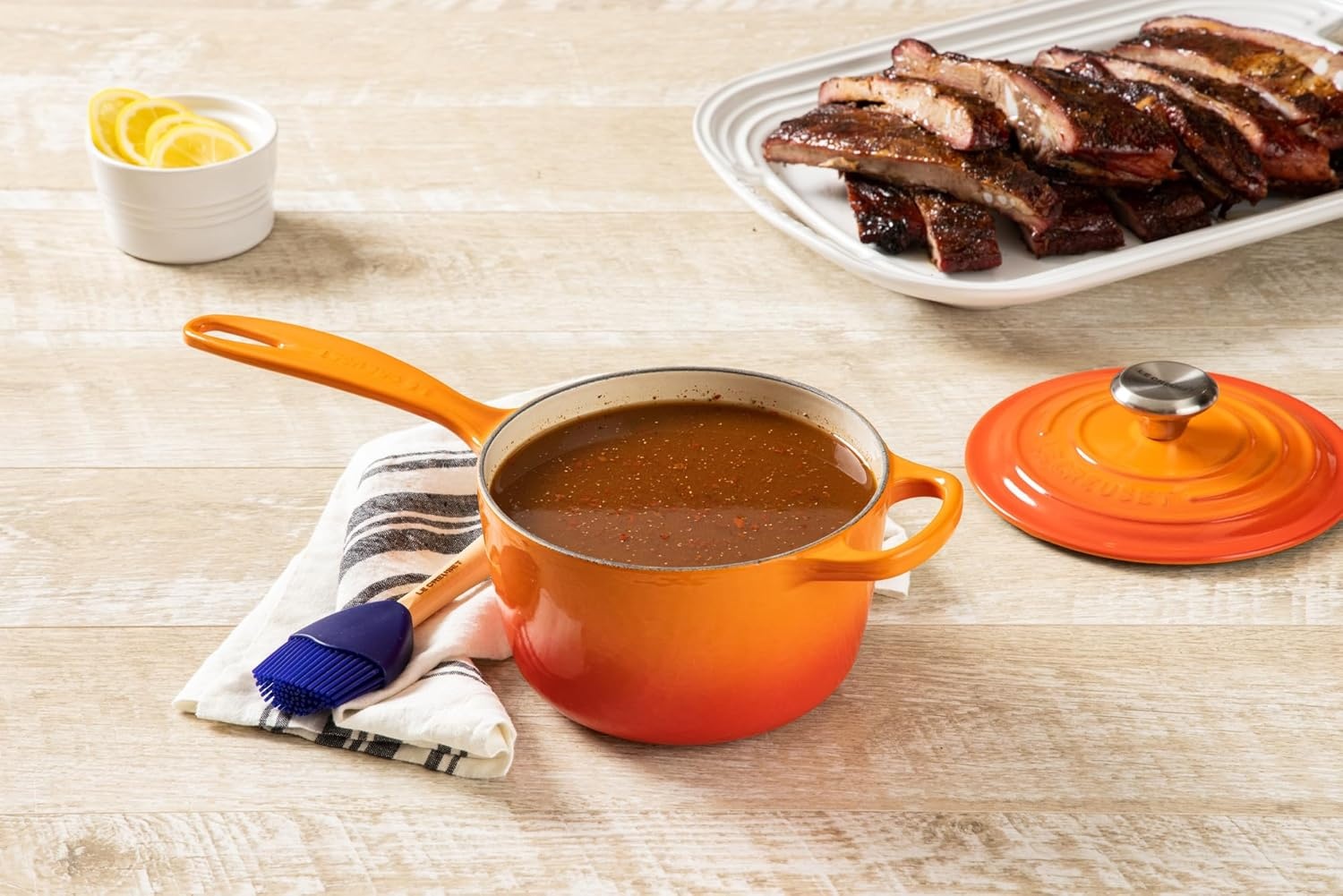 image:imageLe Creuset Enameled Cast Iron Signature Saucepan 225 qt FlameFlame