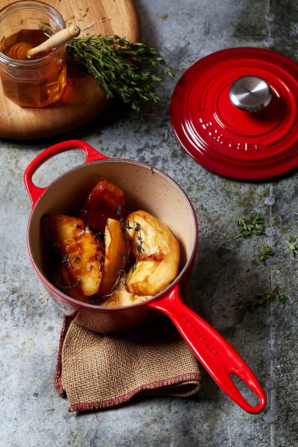 image:imageLe Creuset Enameled Cast Iron Signature Saucepan 225 qt FlameRiviera