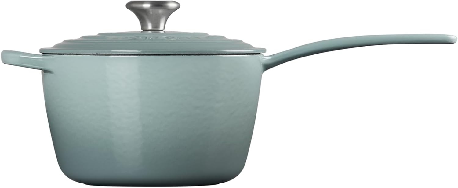 image:imageLe Creuset Enameled Cast Iron Signature Saucepan 225 qt FlameSea Salt