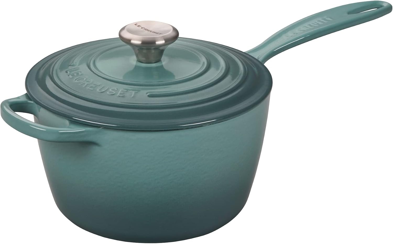 image:imageLe Creuset Enameled Cast Iron Signature Saucepan 225 qt FlameSea Salt