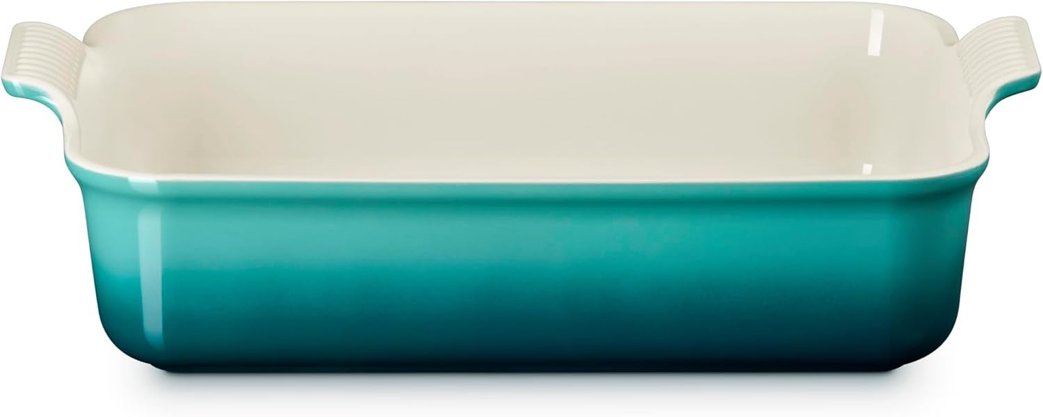 image:imageLe Creuset Stoneware Heritage Deep Rectangular Lasagna Dish 675 qt CeriseRiviera