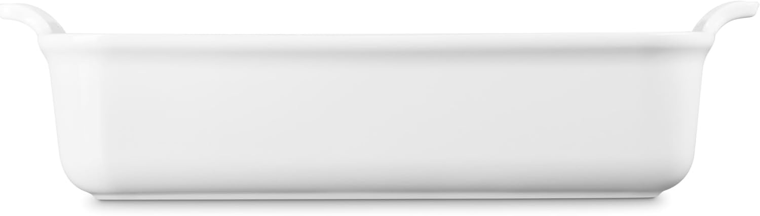 image:imageLe Creuset Stoneware Heritage Deep Rectangular Lasagna Dish 675 qt CeriseWhite
