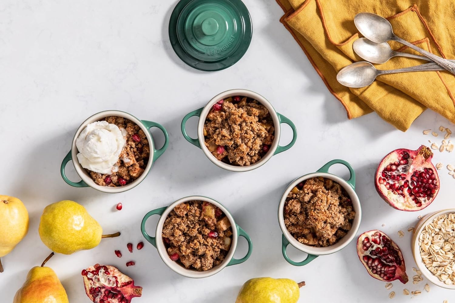 image:imageLe Creuset Stoneware Mini Round Cocotte 8 oz CaribbeanArtichaut