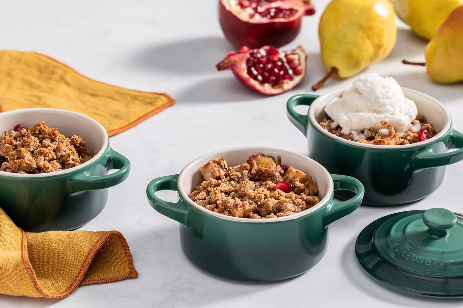 image:imageLe Creuset Stoneware Mini Round Cocotte 8 oz CaribbeanArtichaut
