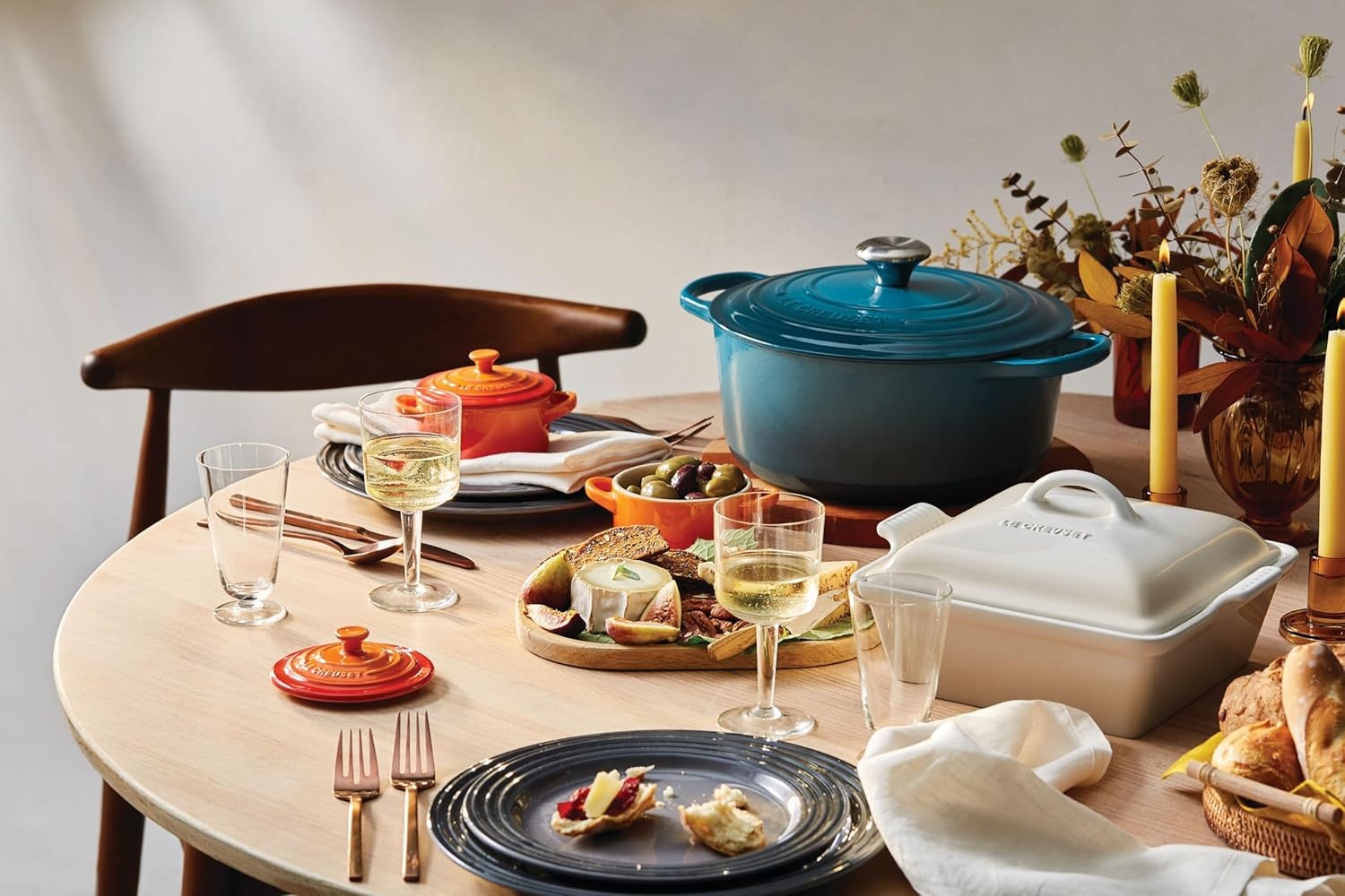 image:imageLe Creuset Stoneware Mini Round Cocotte 8 oz CaribbeanFlame