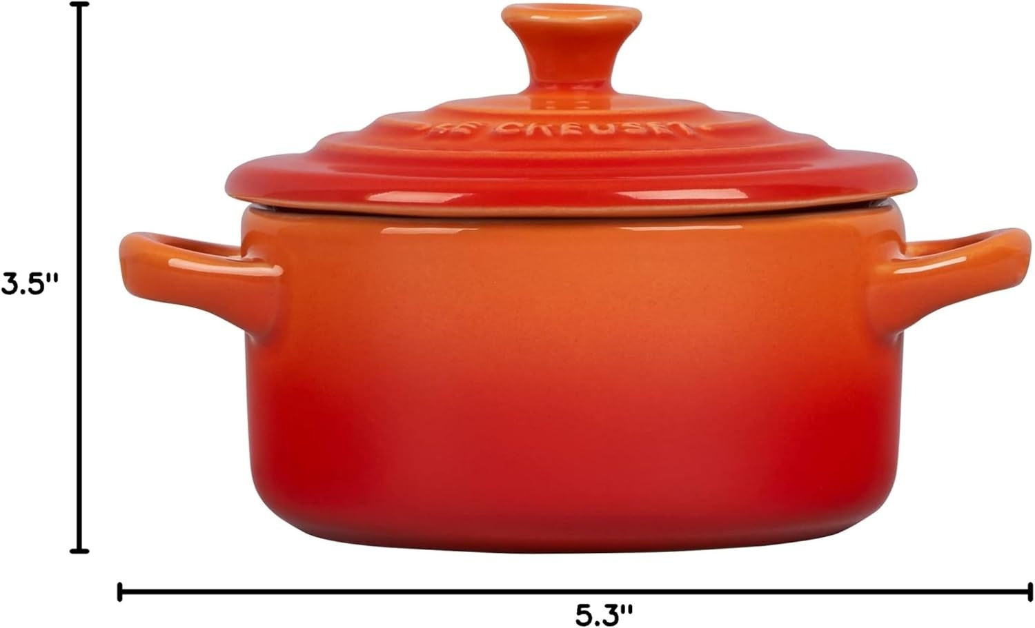 image:imageLe Creuset Stoneware Mini Round Cocotte 8 oz CaribbeanFlame