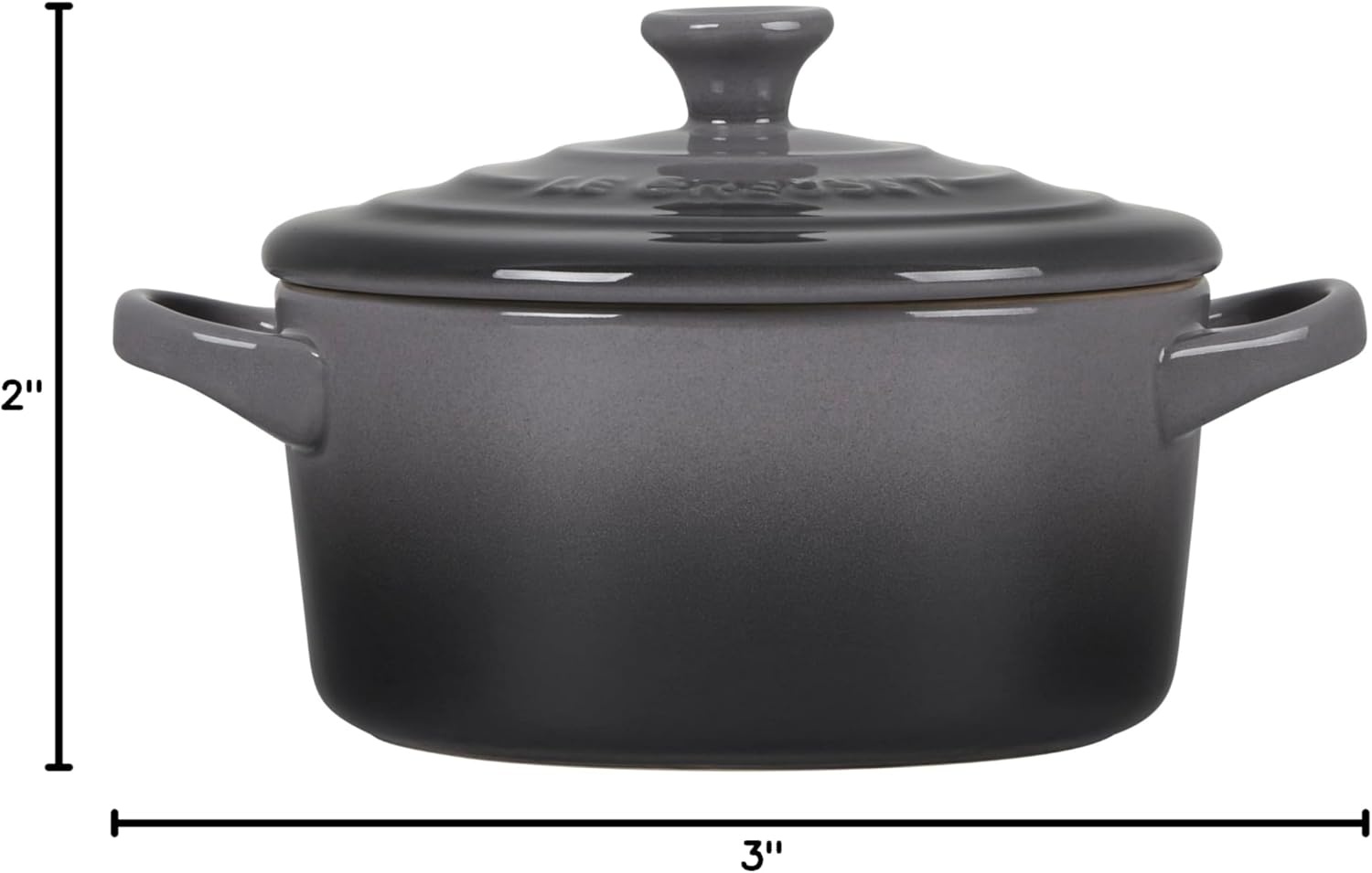 image:imageLe Creuset Stoneware Mini Round Cocotte 8 oz CaribbeanOyster