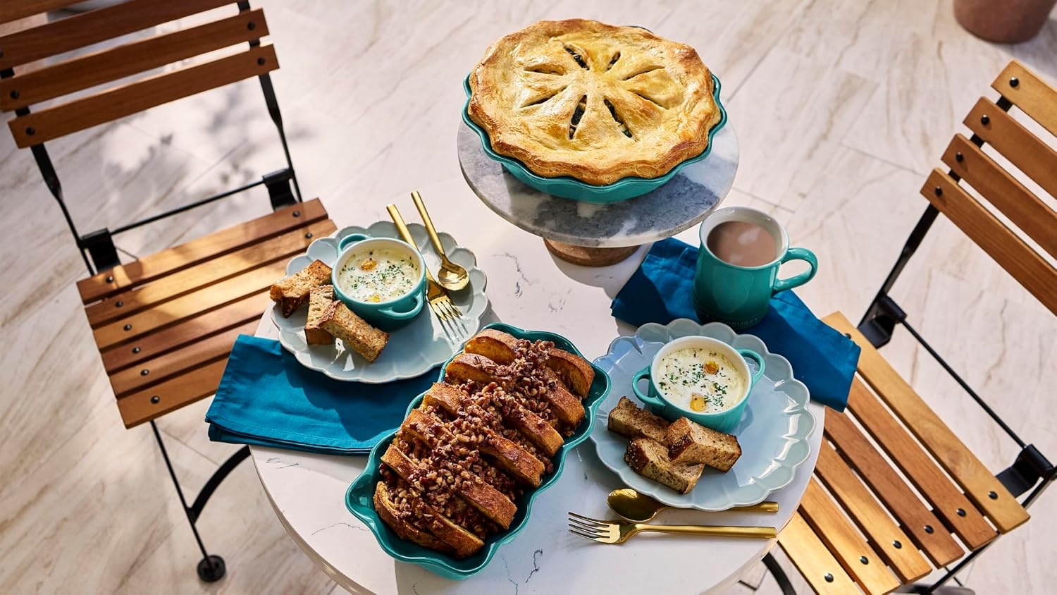 image:imageLe Creuset Stoneware Mini Round Cocotte 8 oz CaribbeanRiviera