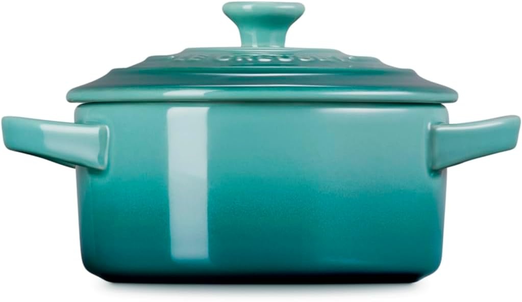 image:imageLe Creuset Stoneware Mini Round Cocotte 8 oz CaribbeanRiviera