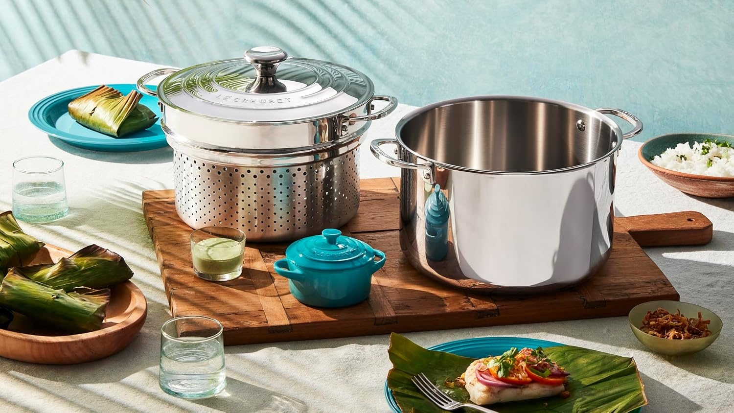 image:imageLe Creuset Stoneware Mini Round Cocotte 8 oz CaribbeanShallot