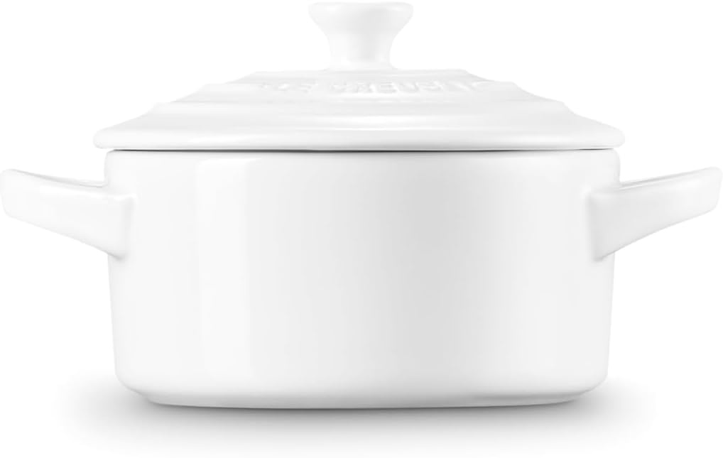 image:imageLe Creuset Stoneware Mini Round Cocotte 8 oz CaribbeanWhite