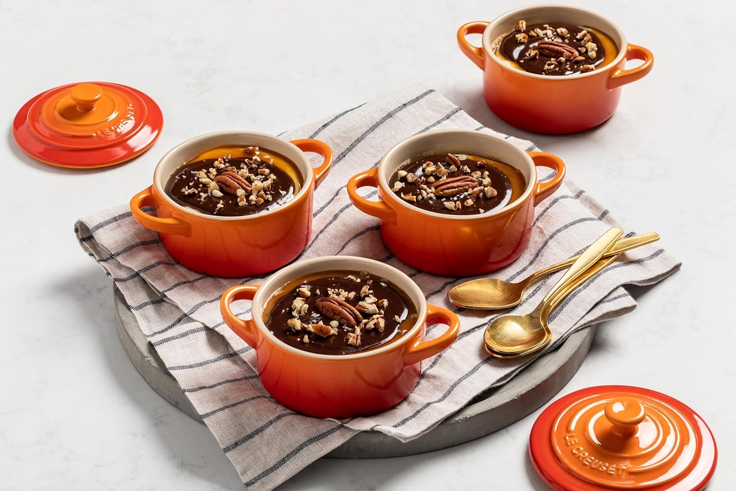 image:imageLe Creuset Stoneware Mini Round Cocotte 8 oz CaribbeanWhite