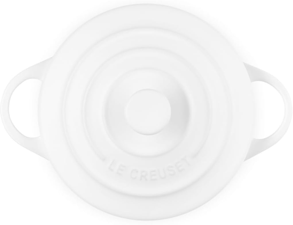 image:imageLe Creuset Stoneware Mini Round Cocotte 8 oz CaribbeanWhite
