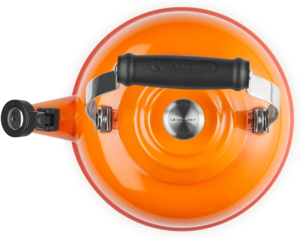 image:imageLe Creuset Whistling Tea Kettle with Metal Finishes 17 qt Stainless SteelFlame