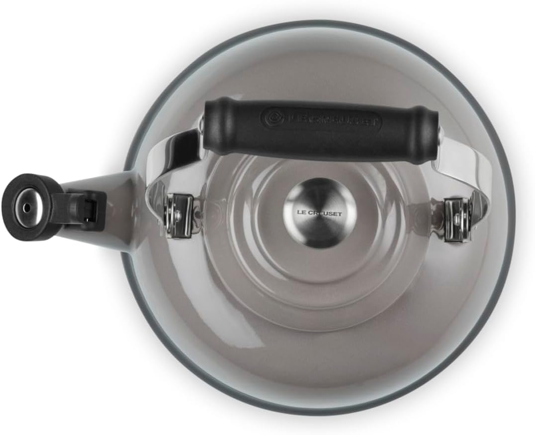image:imageLe Creuset Whistling Tea Kettle with Metal Finishes 17 qt Stainless SteelOyster