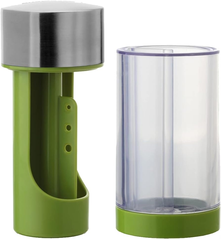 image:imageMicroplane Herb Grinder and Leaf Stripper Seasoning Herb Mill Stainless SteelStainless Steel