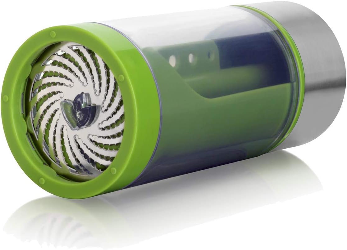 image:imageMicroplane Herb Grinder and Leaf Stripper Seasoning Herb Mill Stainless SteelStainless Steel