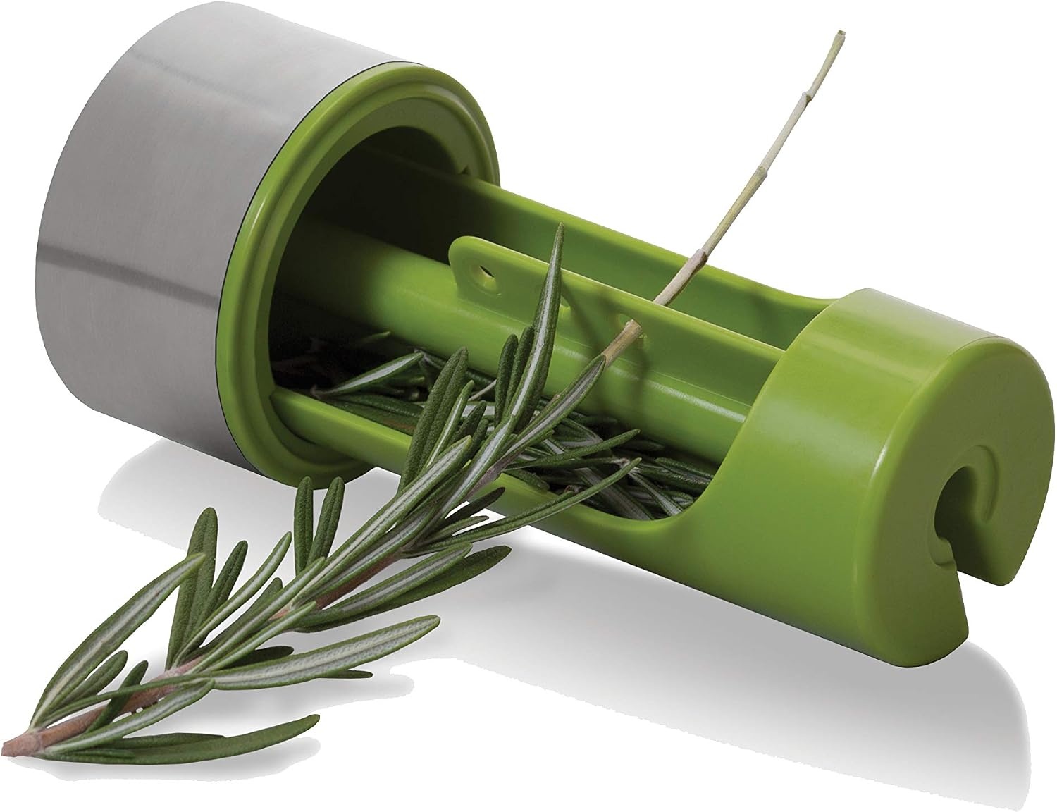 image:imageMicroplane Herb Grinder and Leaf Stripper Seasoning Herb Mill Stainless SteelStainless Steel