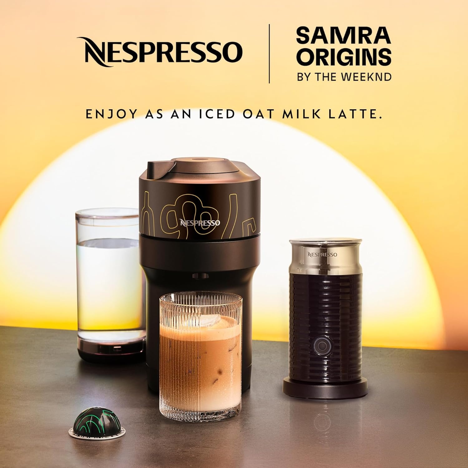 image:imageNespresso LimitedEdition Vertuo Pop Coffee and Espresso Maker by DeLonghi Pastel YellowBuna Yellow
