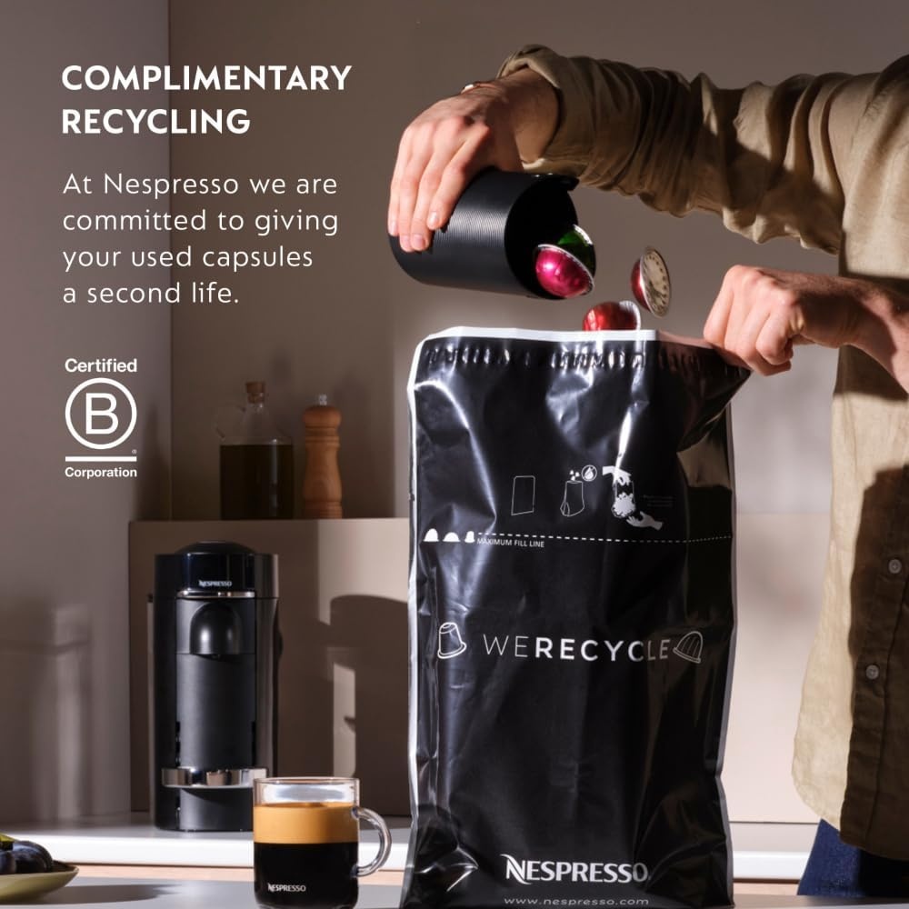 image:imageNespresso LimitedEdition Vertuo Pop Coffee and Espresso Maker by DeLonghi Pastel YellowLiquorice Black