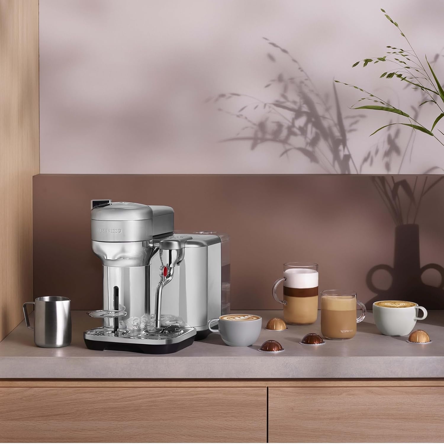 image:imageNespresso Vertuo Creatista Coffee and Espresso Maker by Breville Brushed Stainless SteelBrushed Stainless Steel