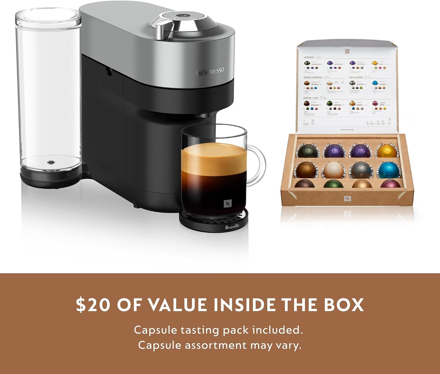 image:imageNespresso Vertuo Pop Coffee and Espresso Maker by Breville Matte Black GoldTitan