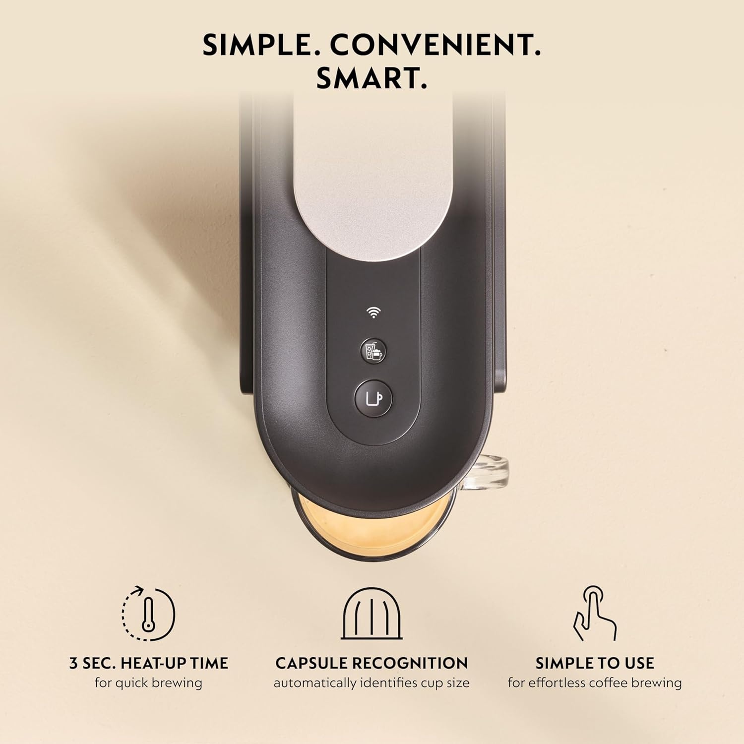 image:imageNespresso Vertuo Up Coffee and Espresso Maker by Breville Ink Black