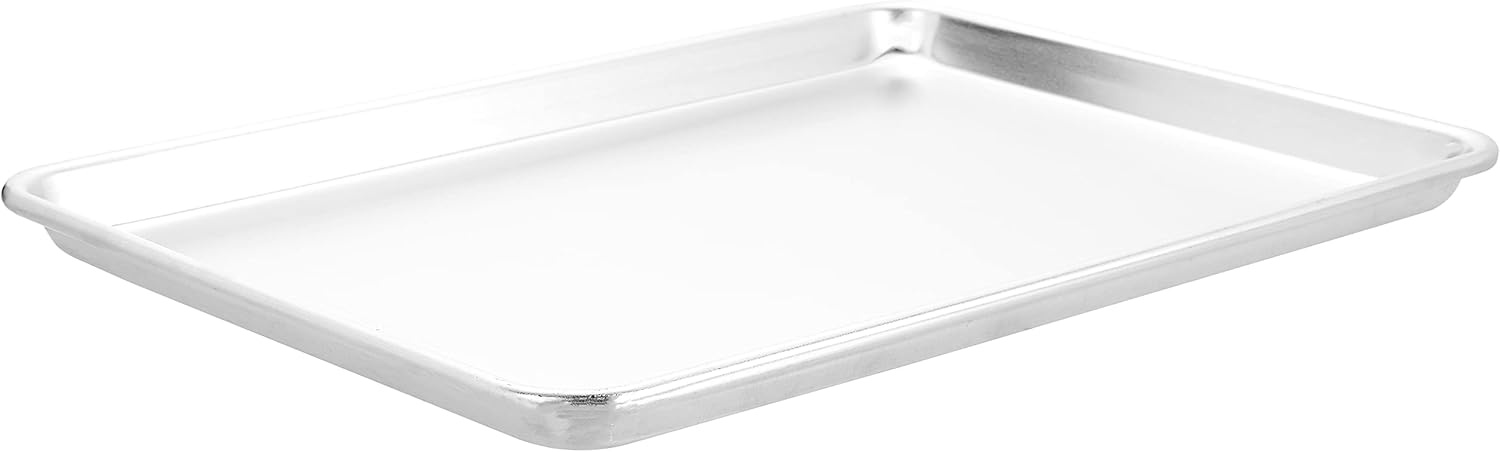 image:imageNordic Ware Extra Large Baking Sheet 21 x 15 inches XL Big sheet pan Natural Uncoated Aluminum Reinforced Steel Rim Prevents Warping 1pk Big SheetHalf and Big Sheet