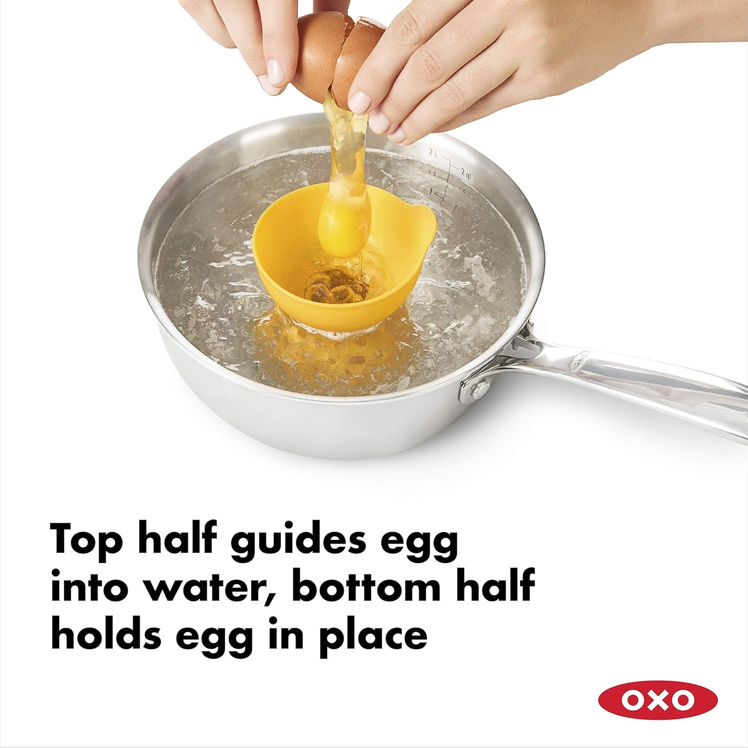 image:imageOXO Good Grips 2 Piece Silicone Egg Poaching Set One Size Yellow
