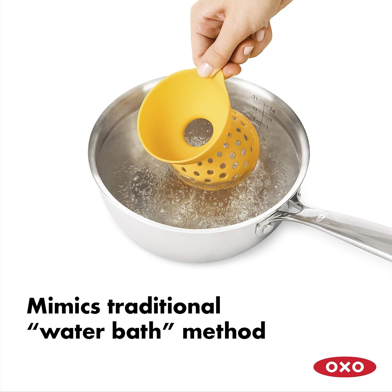 image:imageOXO Good Grips 2 Piece Silicone Egg Poaching Set One Size Yellow
