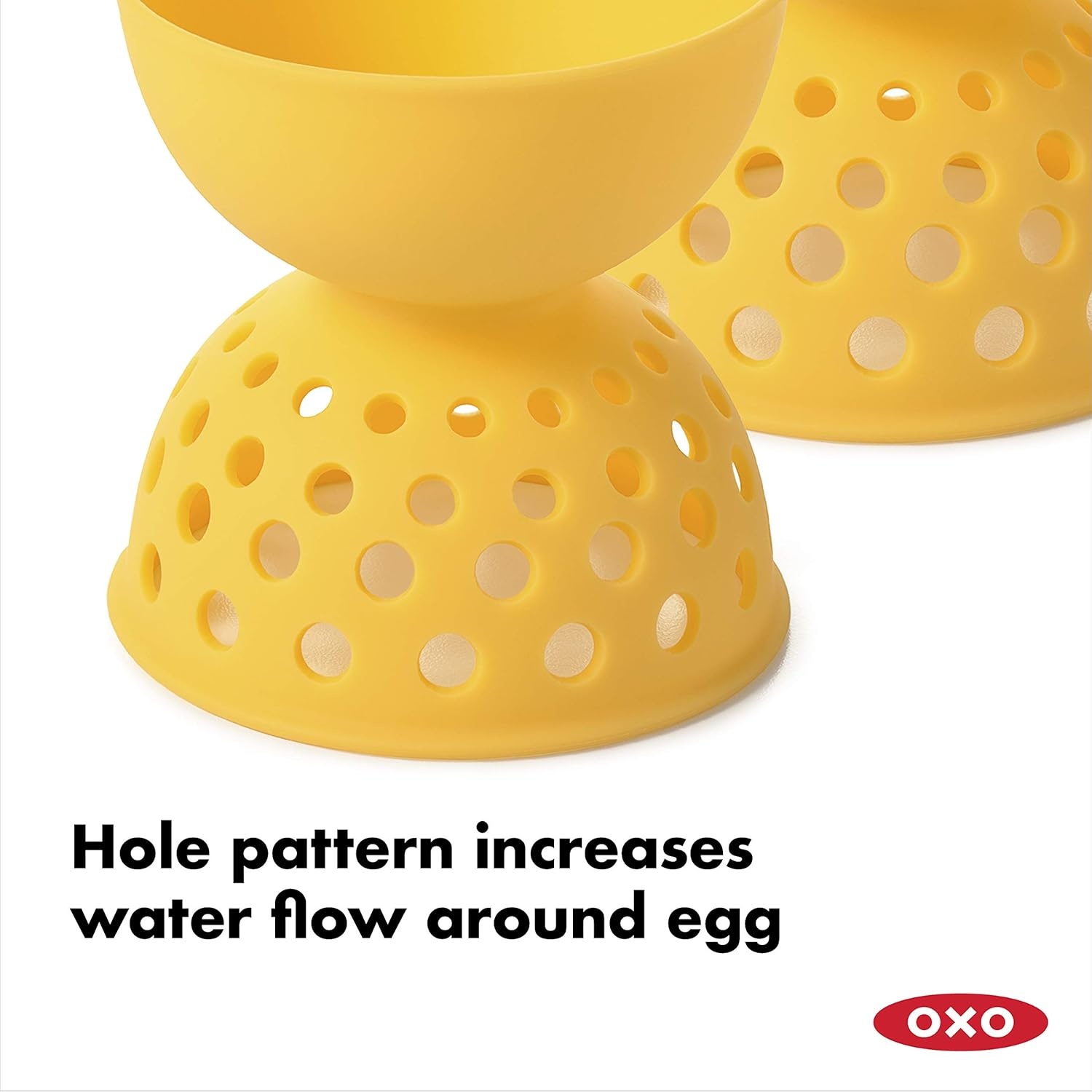 image:imageOXO Good Grips 2 Piece Silicone Egg Poaching Set One Size Yellow