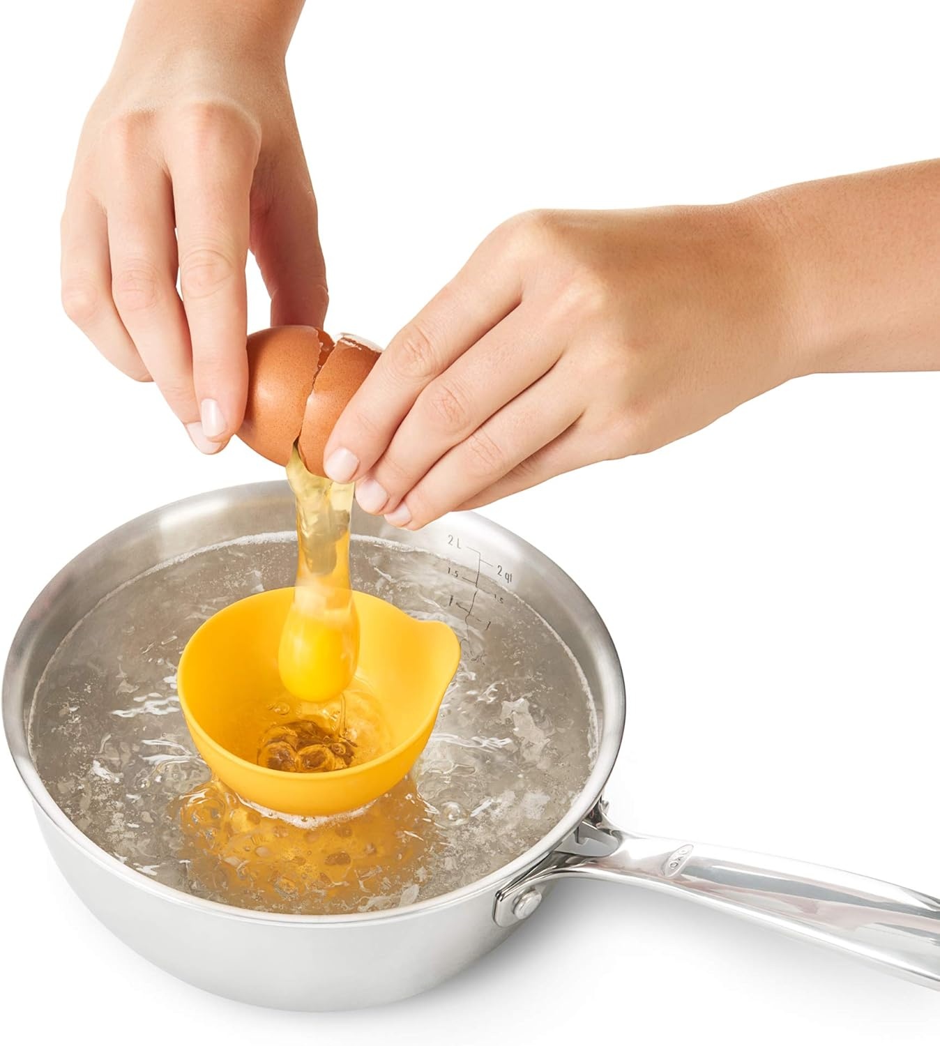 image:imageOXO Good Grips 2 Piece Silicone Egg Poaching Set One Size Yellow
